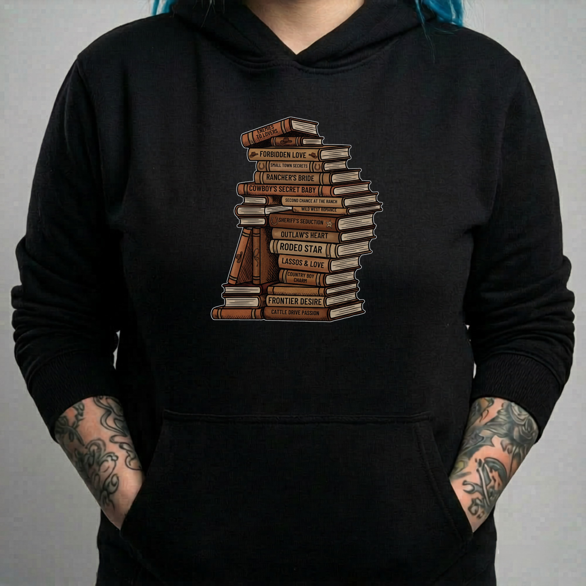 Genre Bookstack Hoodie