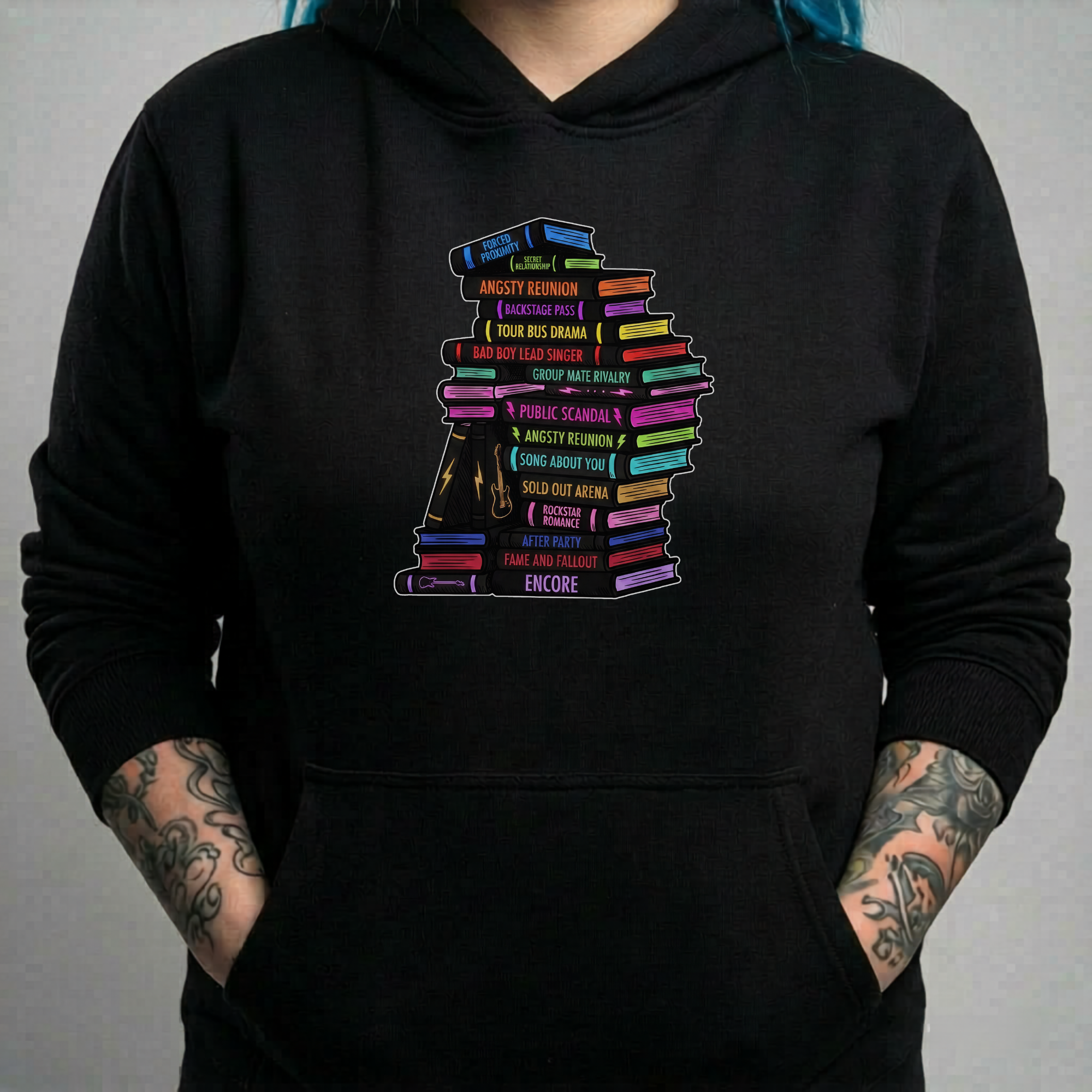 Genre Bookstack Hoodie