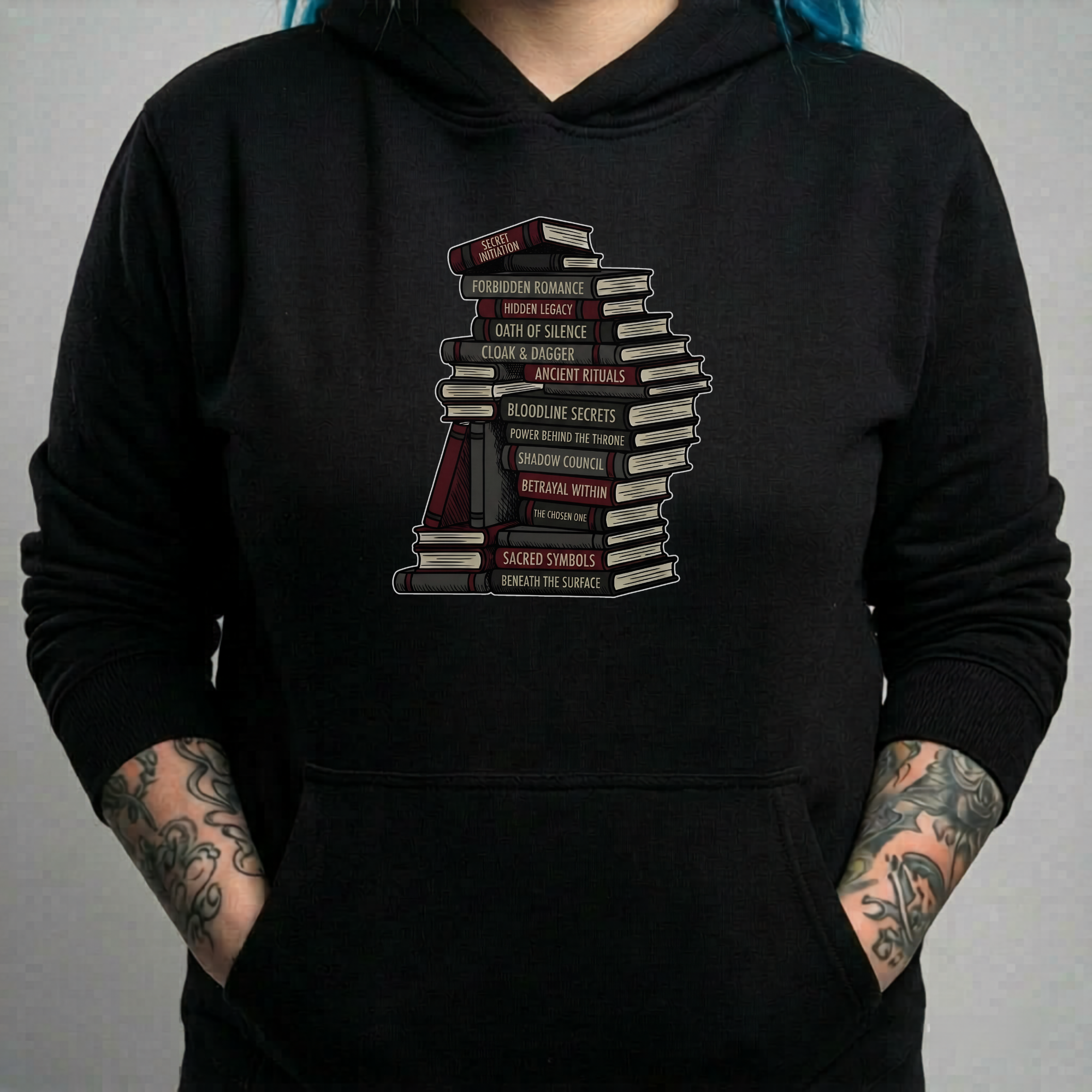 Genre Bookstack Hoodie
