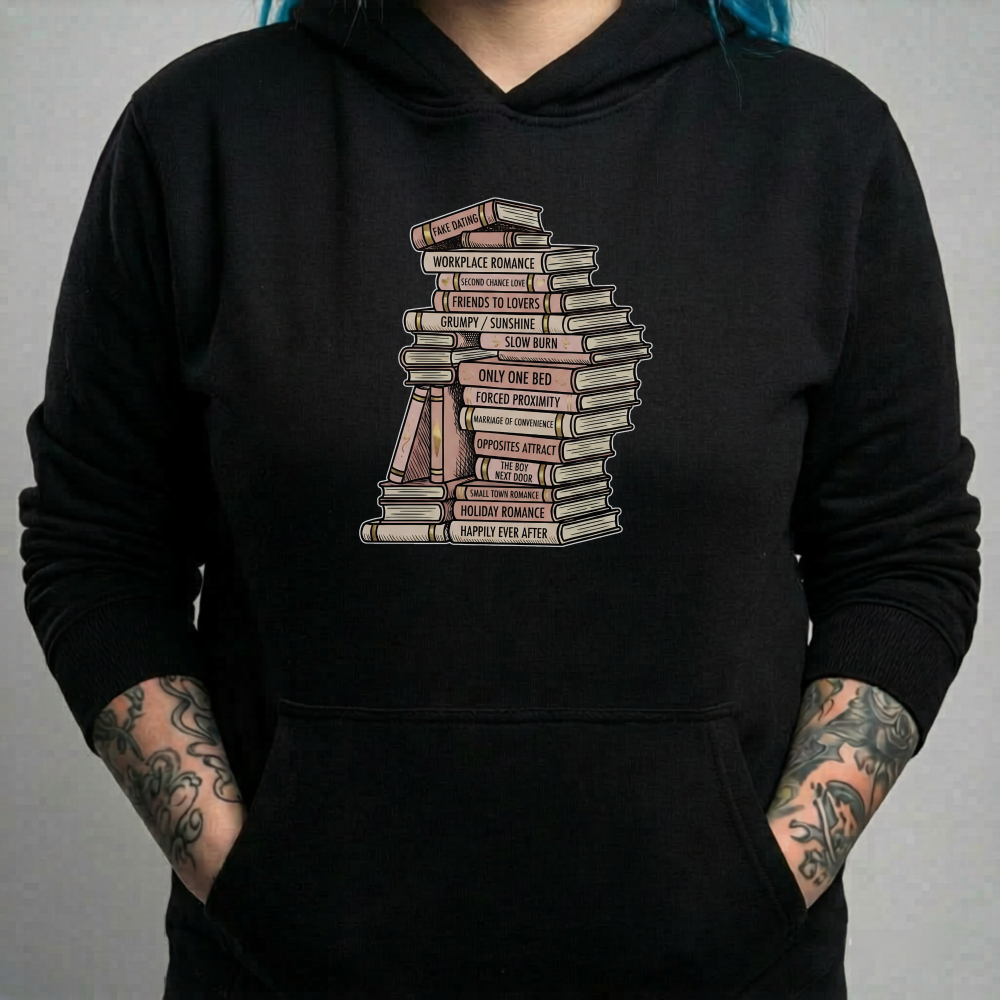 Genre Bookstack Hoodie