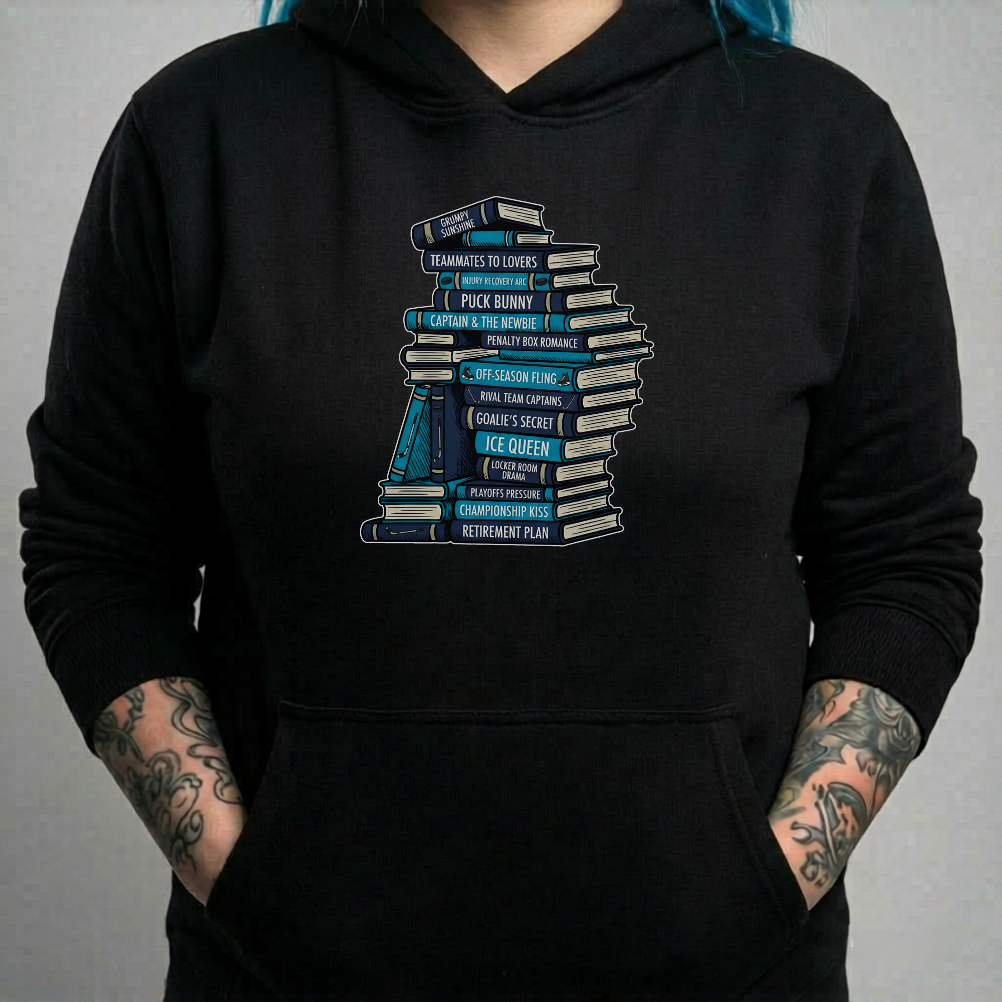 Genre Bookstack Hoodie