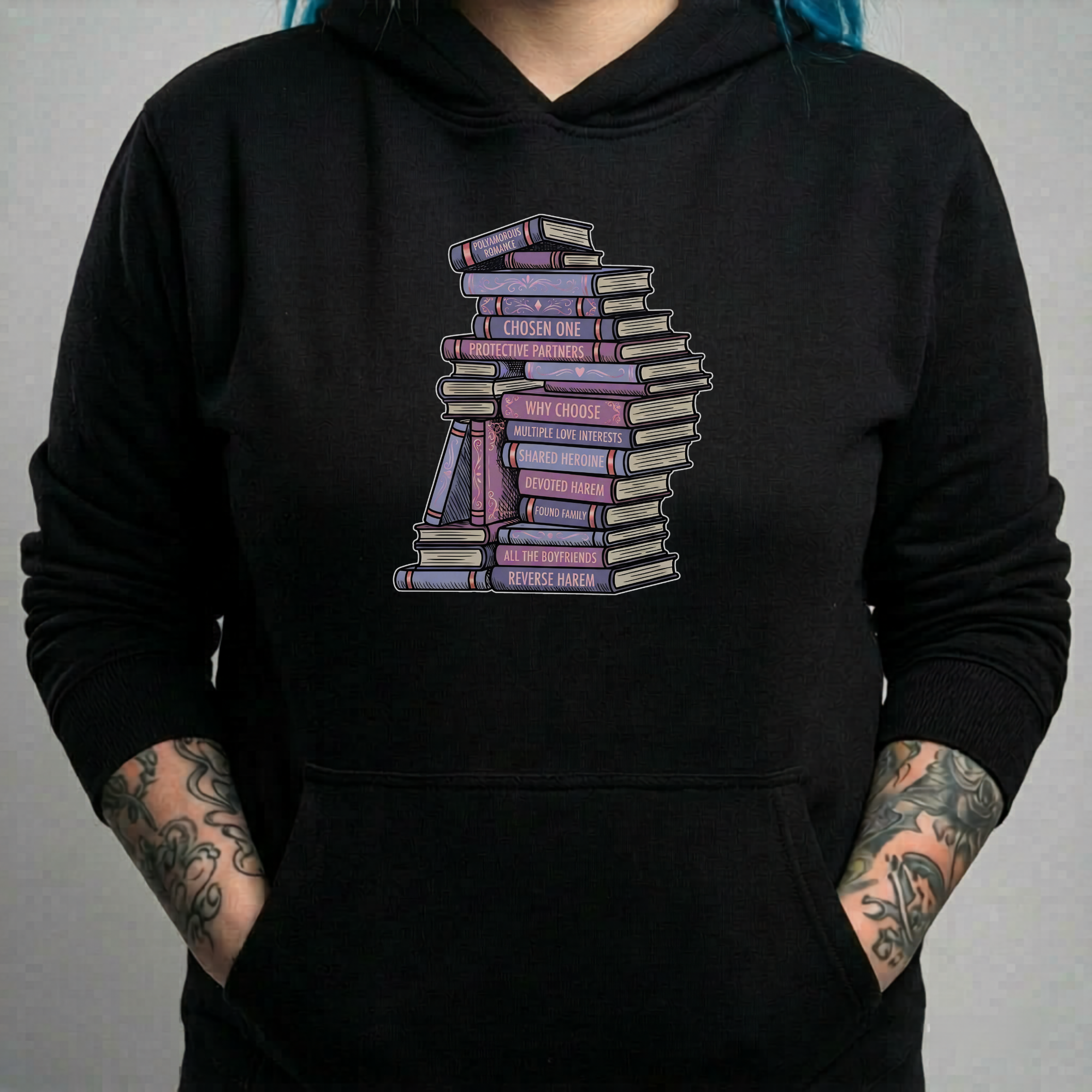 Genre Bookstack Hoodie