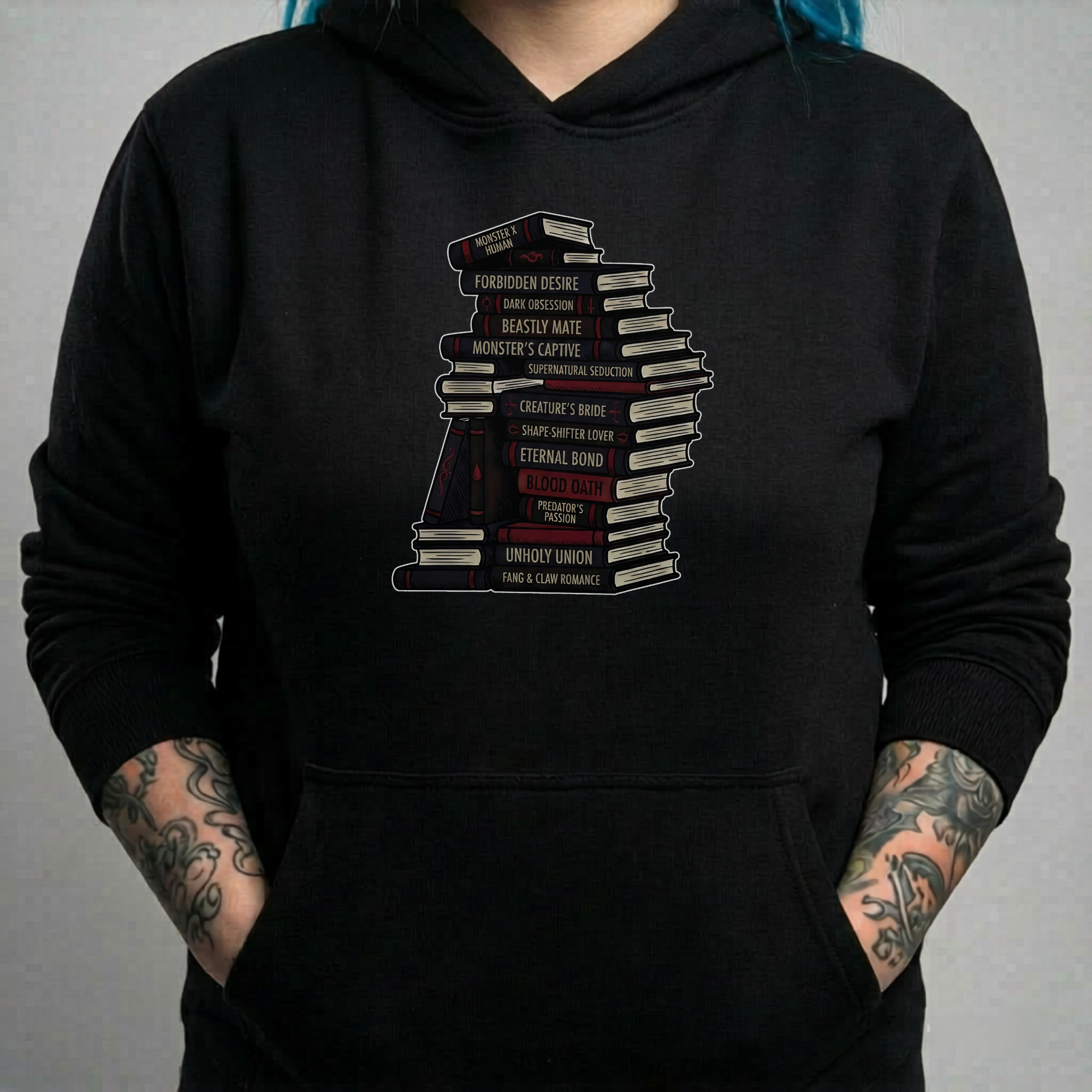 Genre Bookstack Hoodie