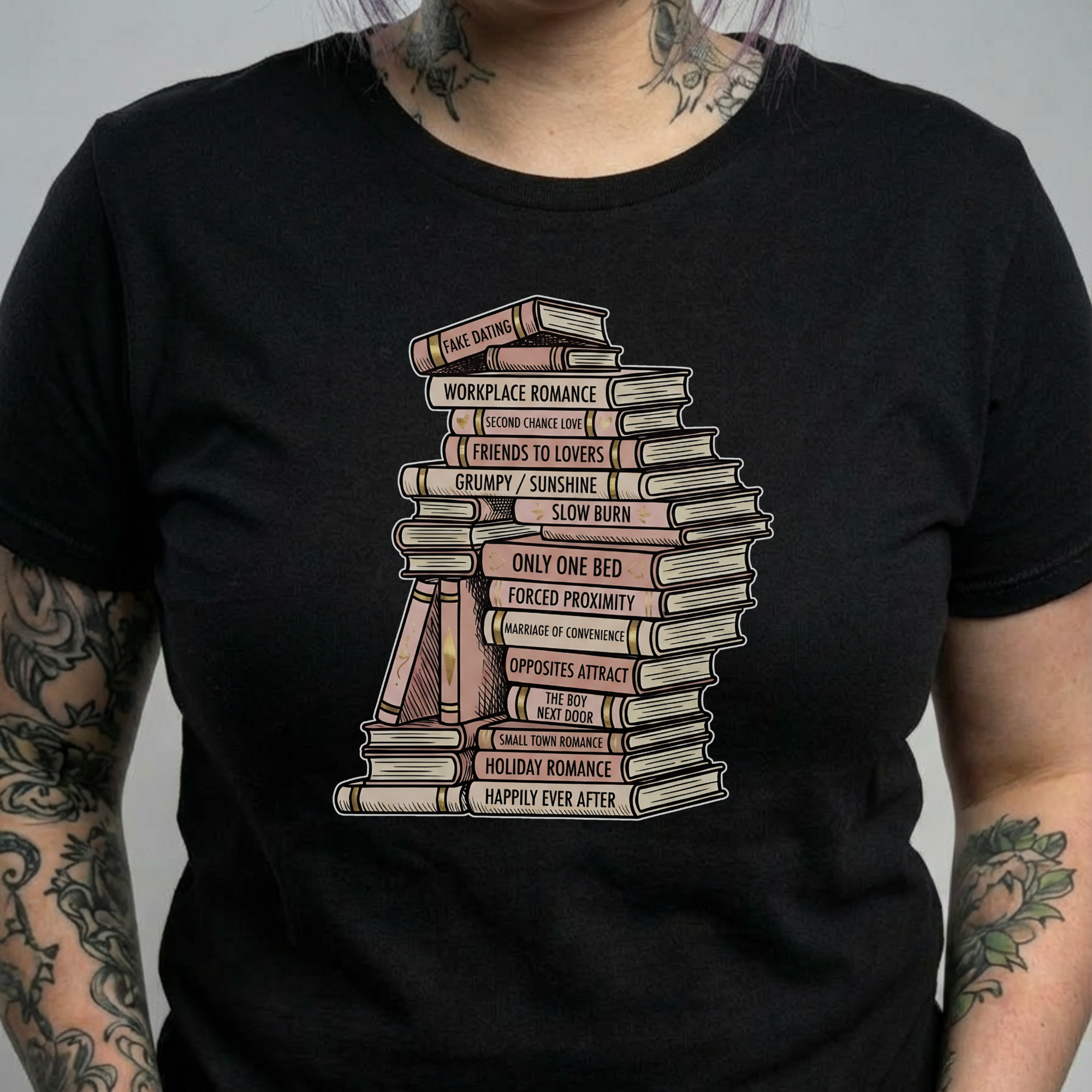 Genre Bookstack Tee