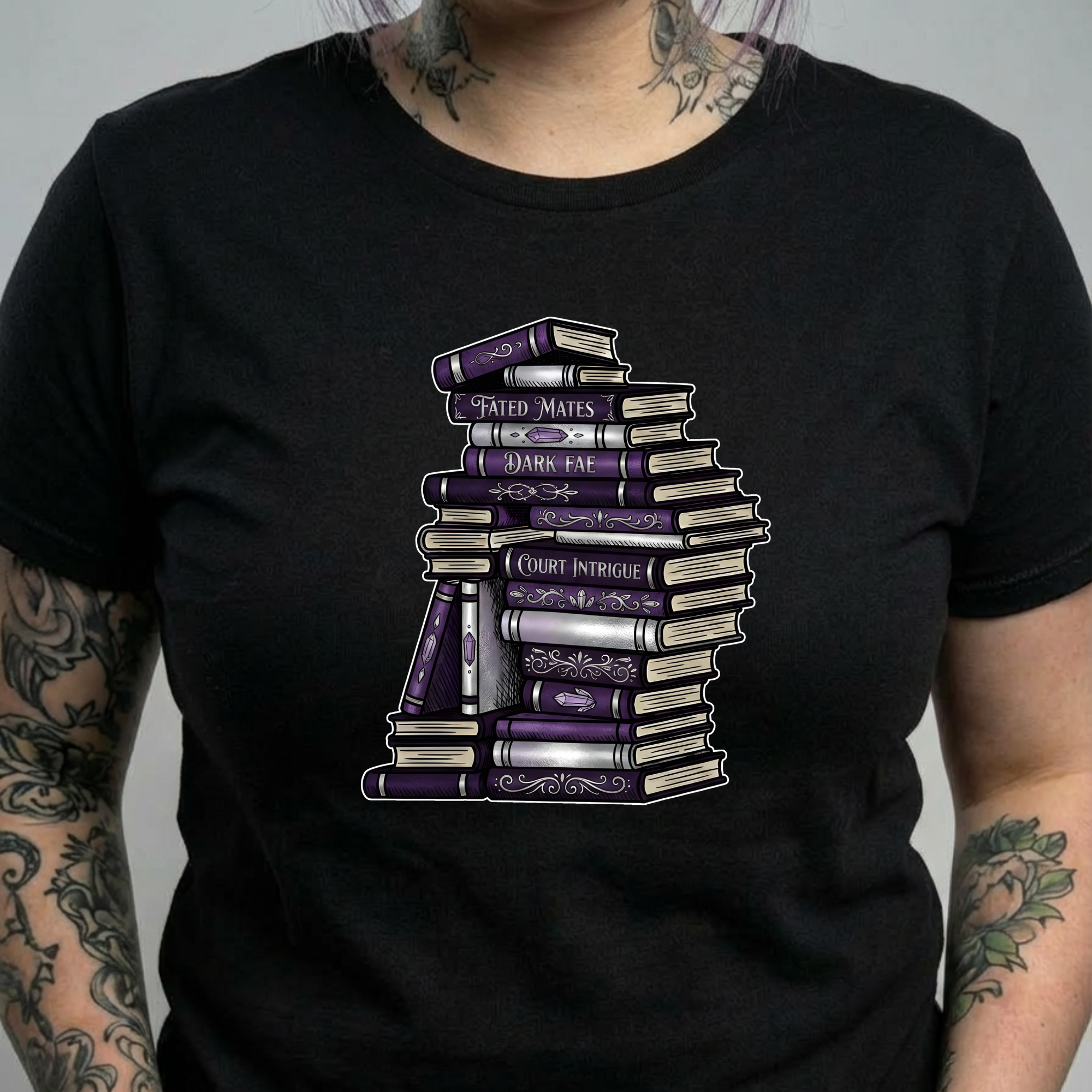 Genre Bookstack Tee