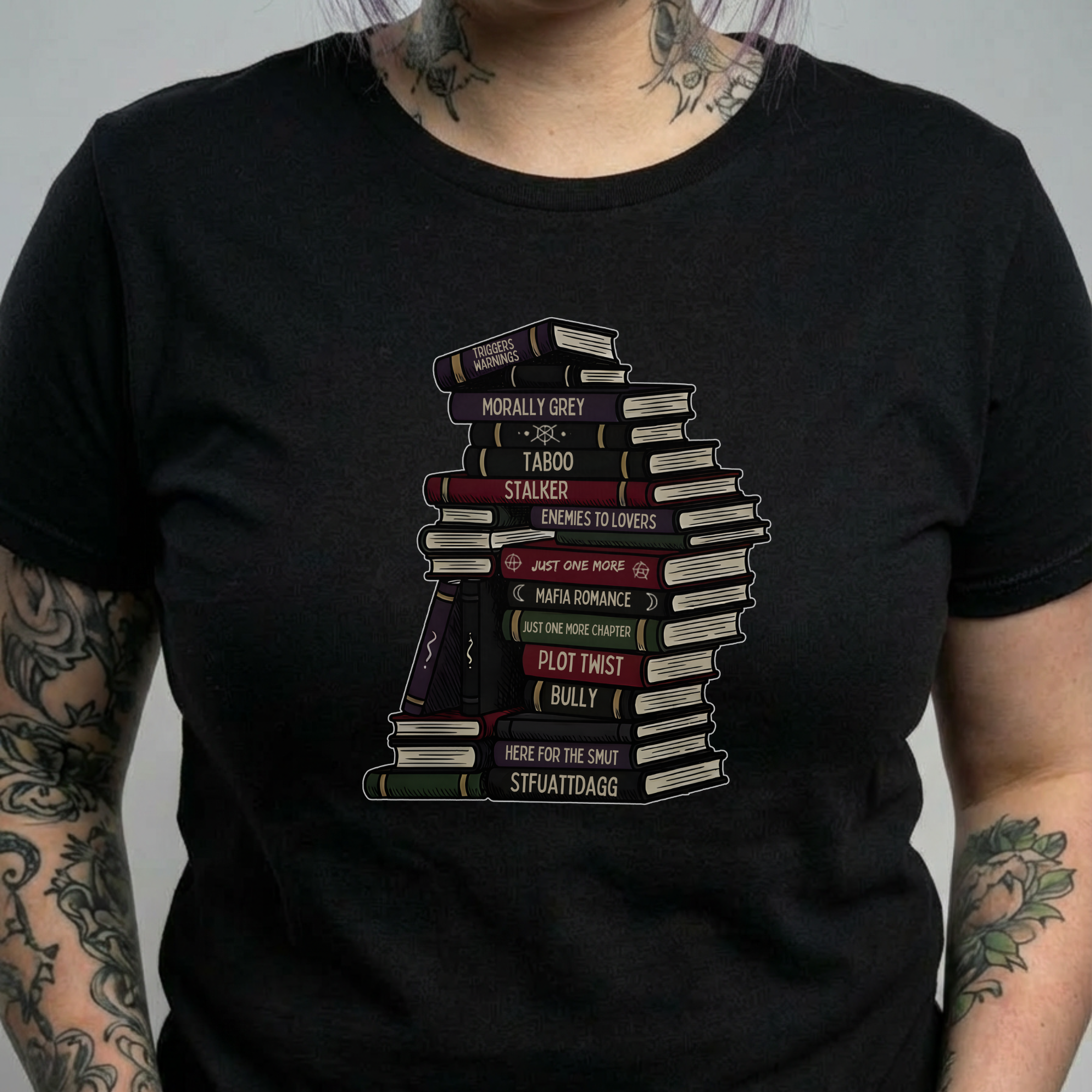 Genre Bookstack Tee