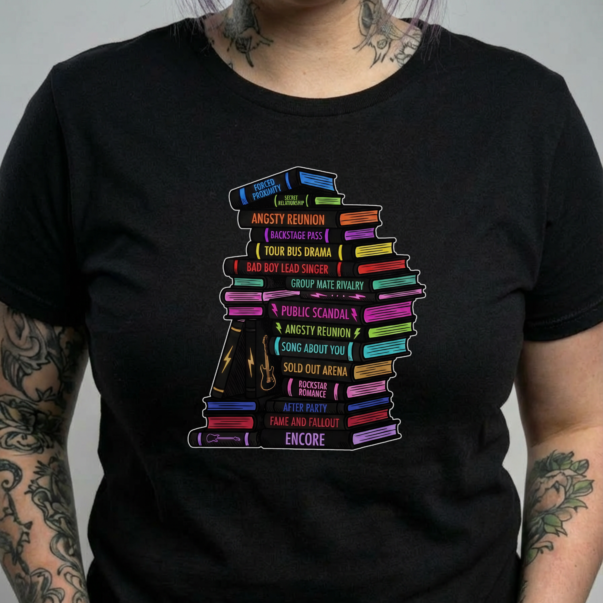 Genre Bookstack Tee