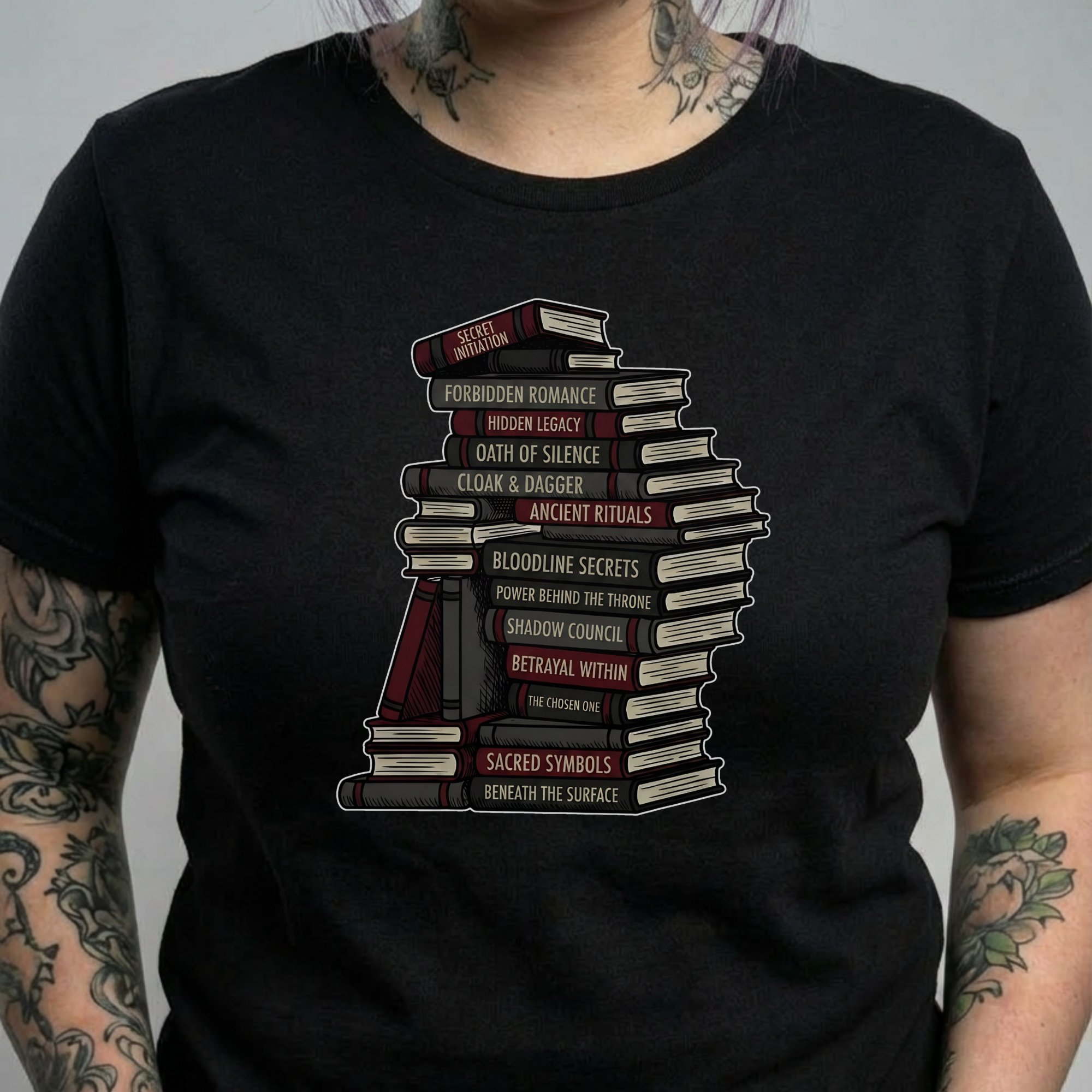 Genre Bookstack Tee