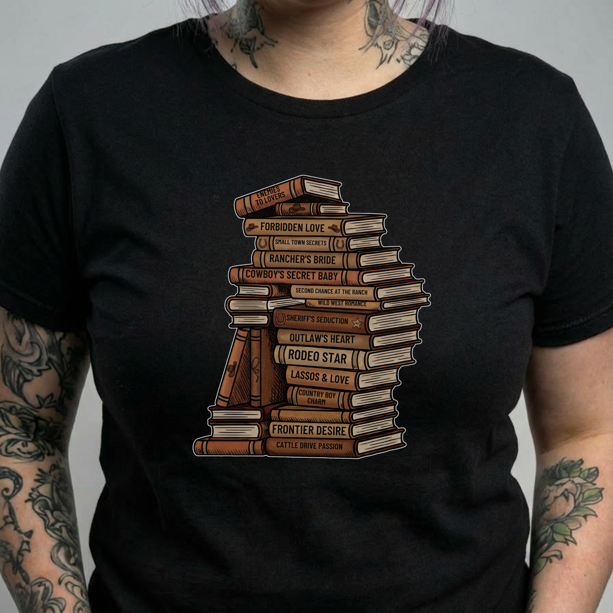 Genre Bookstack Tee
