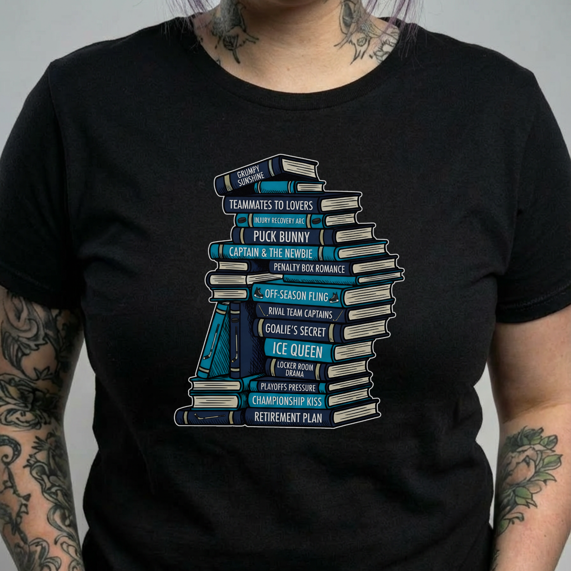 Genre Bookstack Tee