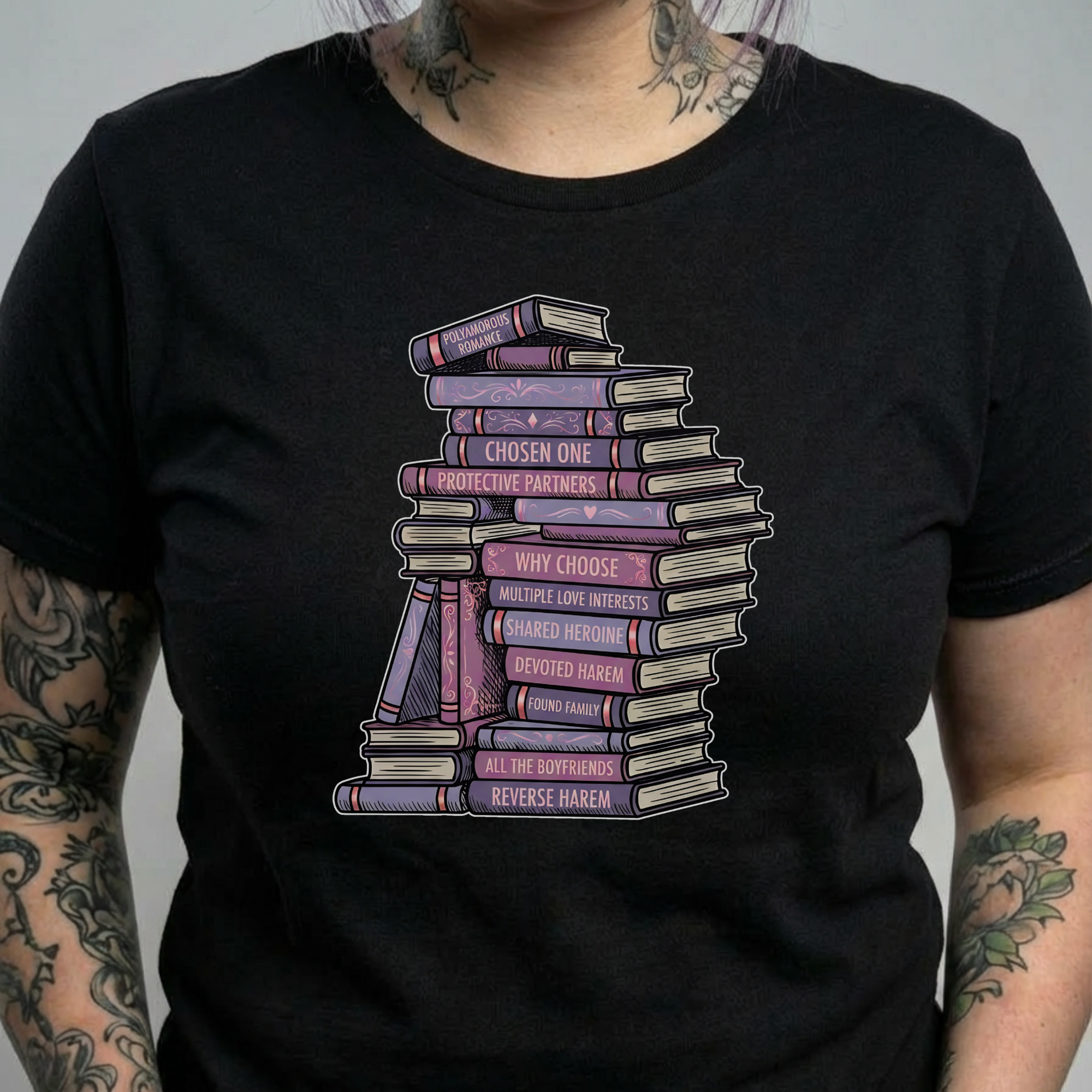 Genre Bookstack Tee